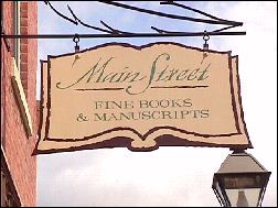Main Street Books Sign, Galena, Illinois