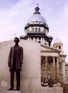 Lincoln Statue Outside the Illinois State Capitol